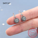 925 Silver Flower Spinel Dangle Earrings for Women