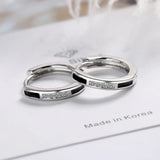 925 Silver Crystal Hoop Earrings Classic Jewelry