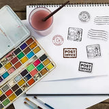 Postmark Postcard Clear Stamps for DIY Scrapbooking Big Size