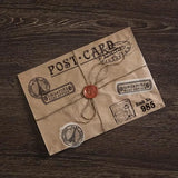 Postmark Postcard Clear Stamps for DIY Scrapbooking Big Size
