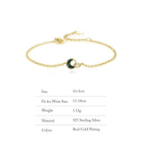 925 Abalone Shell Retro Bracelet Girl Fine Jewelry