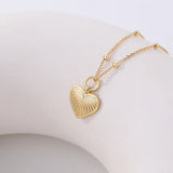 925 Retro Heart Necklace Personalized Wedding Accessories