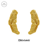 925 Large Stud Earrings Minimalist Design