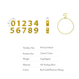 925 Plated Digital Pendant, Girlfriend Gift