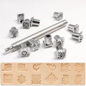 Embossing Leather Tools DIY Grass Constellation Animal Stamps Set