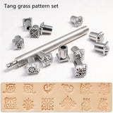 Embossing Leather Tools DIY Grass Constellation Animal Stamps Set