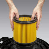5-16 Gallon Vac Cartridge Filter & Retainer Fits All Vacs