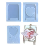 Heart Keychain Pendant Resin Mold Kit DIY Jewelry Casting Mold