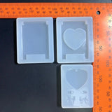 Heart Keychain Pendant Epoxy Mold Kit for DIY Jewelry Casting