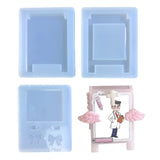 Resin Photo Frame Mold Silicone Keychain Heart Pendant Mold