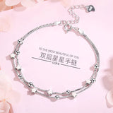 925 Sterling Silver Bracelet Female Student Gift