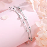 925 Sterling Silver Bracelet Female Student Gift