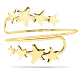 Star Arm Cuff Bracelet Bangle Upper Arm Cuff Adjustable Open Armlet Jewelry