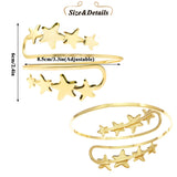 Star Arm Cuff Bracelet Bangle Upper Arm Cuff Adjustable Open Armlet Jewelry