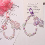 Star Charm Keychain Girls Backpack Charm Headphone Case Accessorie Car Keyring