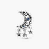 Star & Crescent Moon Charm for Bracelet Bangle Jewelry Making