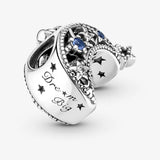 Star & Crescent Moon Charm for Bracelet Bangle Jewelry Making