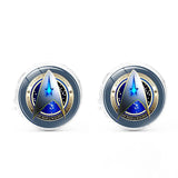 Star Cufflinks Time Gem Business Cuff Links