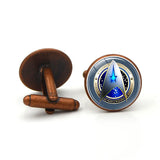 Star Cufflinks Time Gem Business Cuff Links