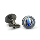 Star Cufflinks Time Gem Business Cuff Links