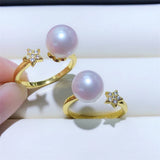 Adjustable Star Ring Base Mounting for Crystals, Pearls
