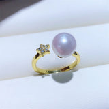 Adjustable Star Ring Base Mounting for Crystals, Pearls