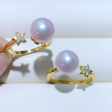 Adjustable Star Ring Base Mounting for Crystals, Pearls