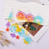 Star Earrings Crystal Epoxy Resin Silicone Mold DIY Casting Tools