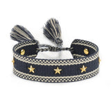 Adjustable Woven Arm Stacking Bracelet Jewelry Gift for Mom Sis