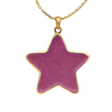 Star Gemstone Pendants DIY Jewelry 5Pcs SP261