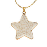 Star Gemstone Pendants DIY Jewelry 5Pcs SP261