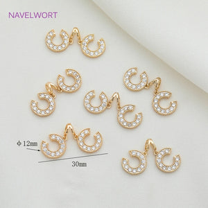 Zircon Pendant High Plated Necklace Charm Pendant for Jewelry Making