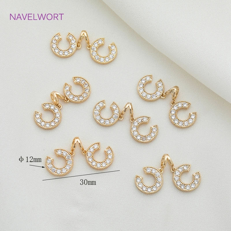 Zircon Pendant High Plated Necklace Charm Pendant for Jewelry Making
