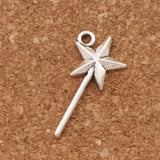 Magic Wand Charm Beads 50pcs Zinc Alloy Pendants Jewelry DIY L292