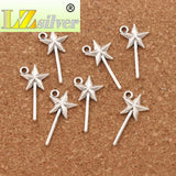 Magic Wand Charm Beads 50pcs Zinc Alloy Pendants Jewelry DIY L292