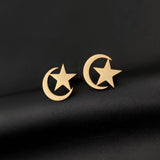 Islamic Star Moon Cufflinks Personalized Stainless Steel Father Gift