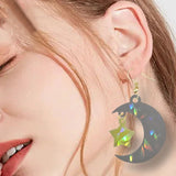 Star Moon Earring Pendant Silicone Molds for Resin Jewelry
