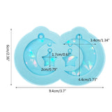 Star Moon Earring Pendant Silicone Molds for Resin Jewelry