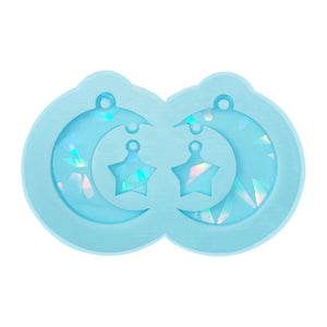 Star Moon Earring Pendant Silicone Molds for Resin Jewelry