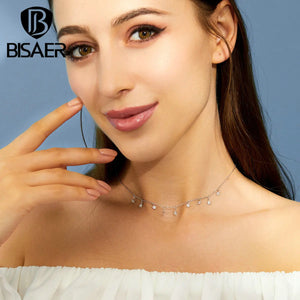 925 Silver Star Necklace for Women - Luminous Collar Jewelry