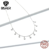 925 Silver Star Necklace for Women - Luminous Collar Jewelry