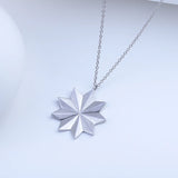 Star Necklace & Earrings Set 925 Silver Y2K Jewelry Mothers Gift
