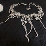 Star Chain Chokers Pentagram Necklaces Y2k Jewelry Party Accessories