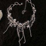 Star Chain Chokers Pentagram Necklaces Y2k Jewelry Party Accessories