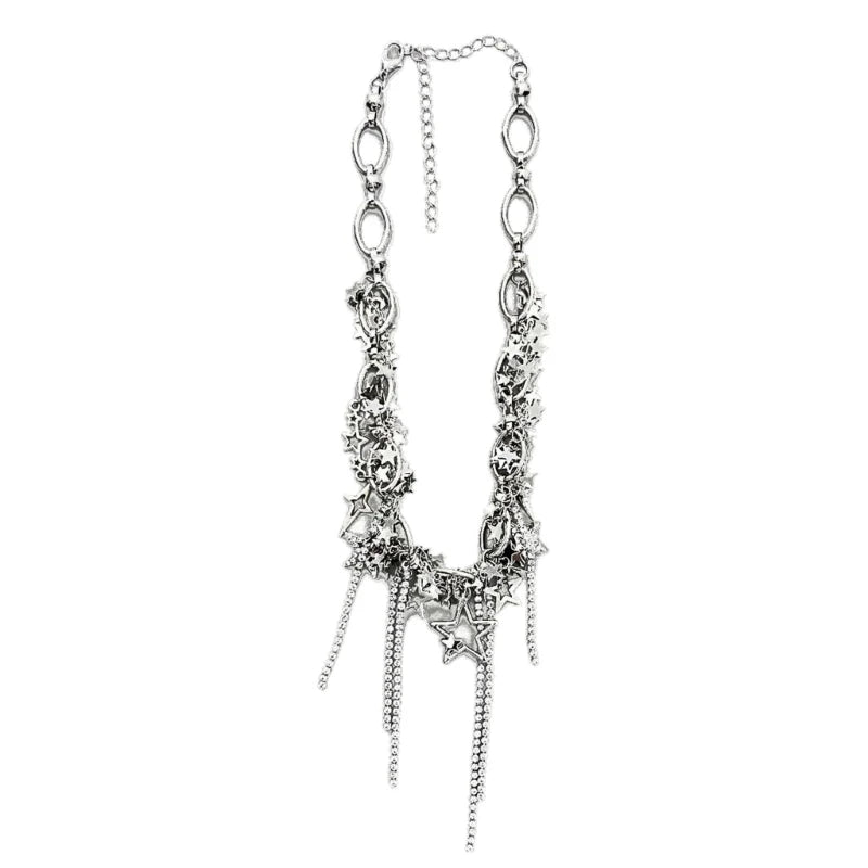 Star Chain Chokers Pentagram Necklaces Y2k Jewelry Party Accessories