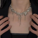 Star Chain Chokers Pentagram Necklaces Y2k Jewelry Party Accessories