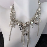 Star Necklaces Star Chain Chokers Pentagram Chain Necklaces Hot Girl Women