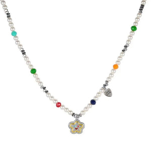 Star Necklaces Pearl Chokers Chain Y2k Jewelry Copper Material