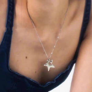 Star Pendant Necklace Pentagram Sweater Neck Chain Jewelry