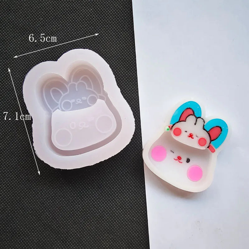 Star Rabbit Bear Silicone Resin Mold DIY Jewelry Tool